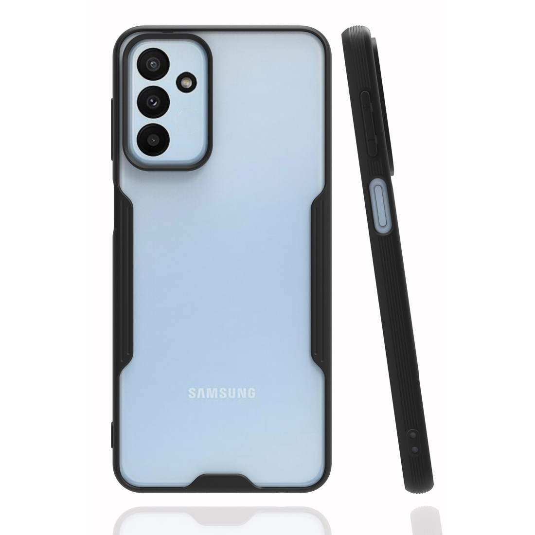  Samsung Galaxy M23 Kılıf Platin Silikon - Siyah