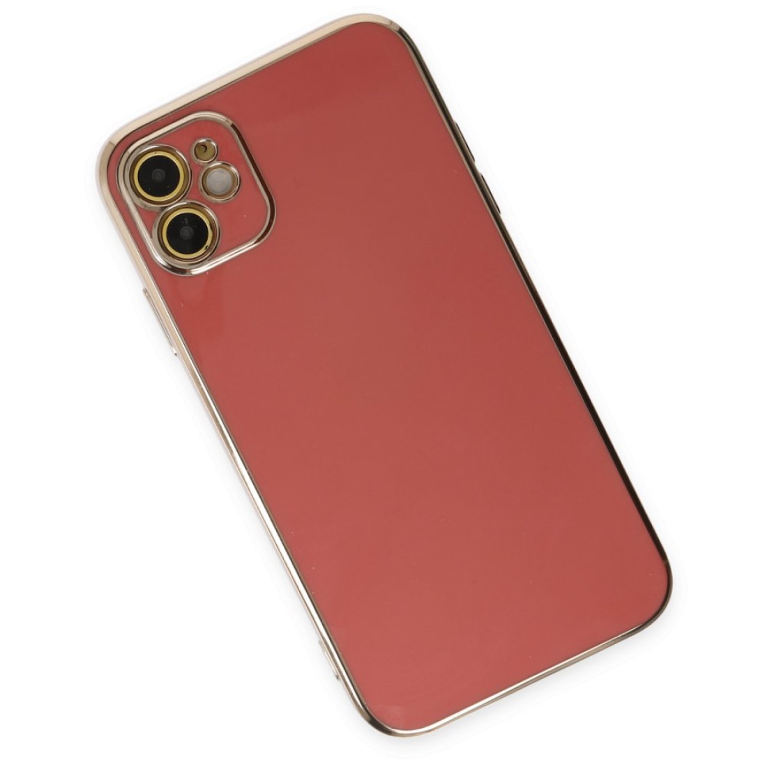 iPhone 12 Kılıf Volet Silikon - Kırmızı iPhone 12 Kılıf Volet Silikon - Kırmızı