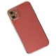 iPhone 12 Kılıf Volet Silikon - Kırmızı iPhone 12 Kılıf Volet Silikon - Kırmızı