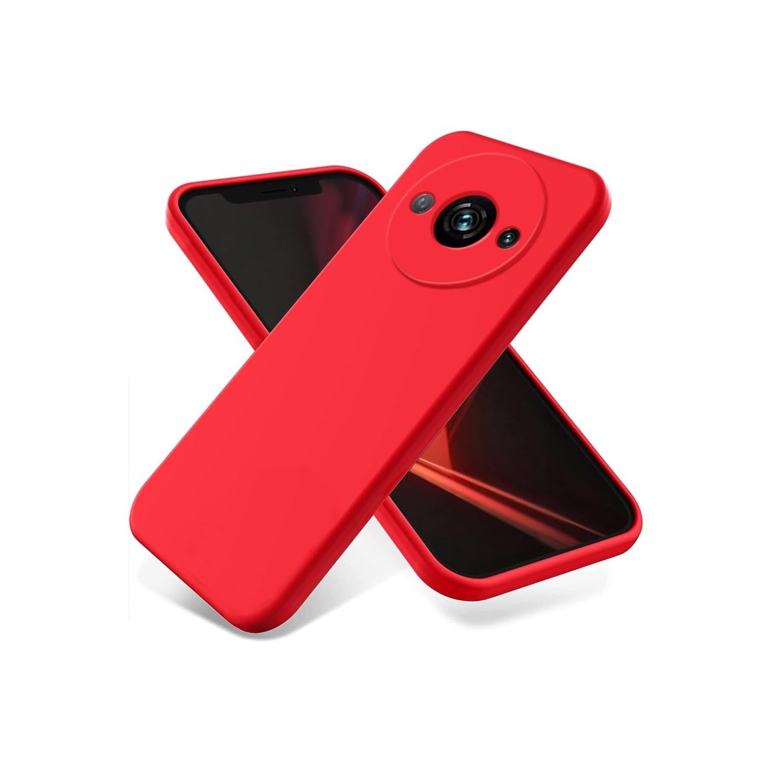 Xiaomi Redmi A3 4G Kılıf First Silikon - Kırmızı Xiaomi Redmi A3 4G Kılıf First Silikon - Kırmızı