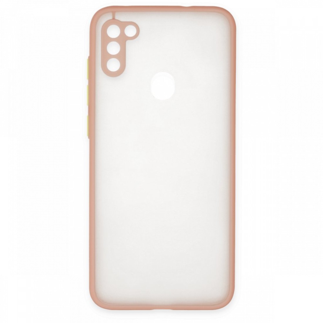  Samsung Galaxy M11 Kılıf Montreal Silikon Kapak - Pembe