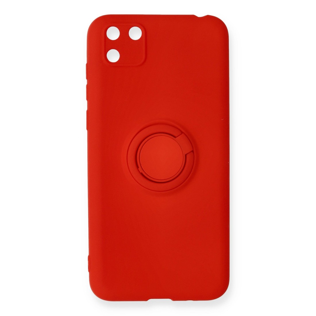 Huawei Y5P Kılıf Viktor Yüzüklü Silikon - Kırmızı Huawei Y5P Kılıf Viktor Yüzüklü Silikon - Kırmızı