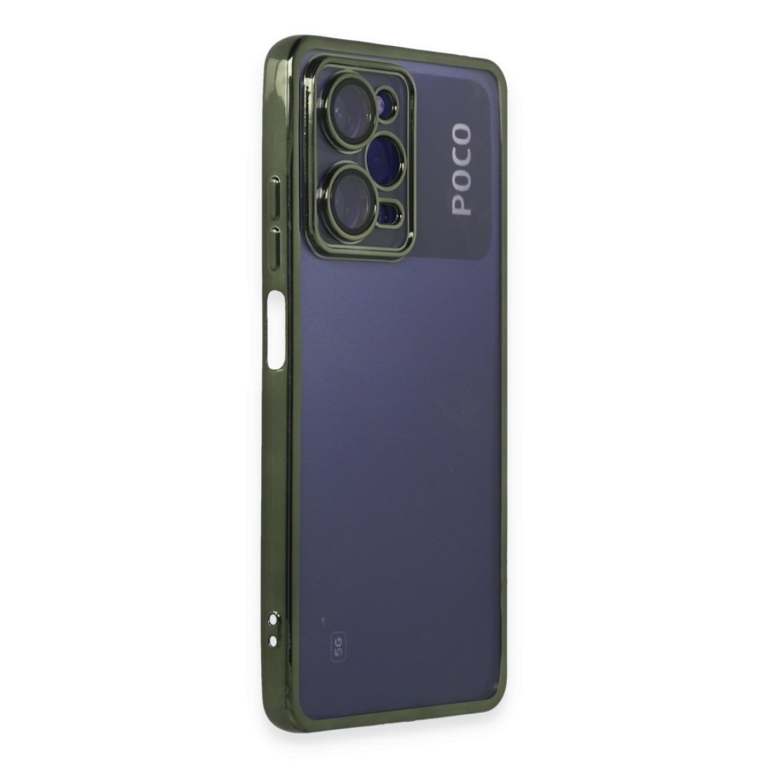  Xiaomi Poco X5 Pro 5G Kılıf Razer Lensli Silikon - Yeşil