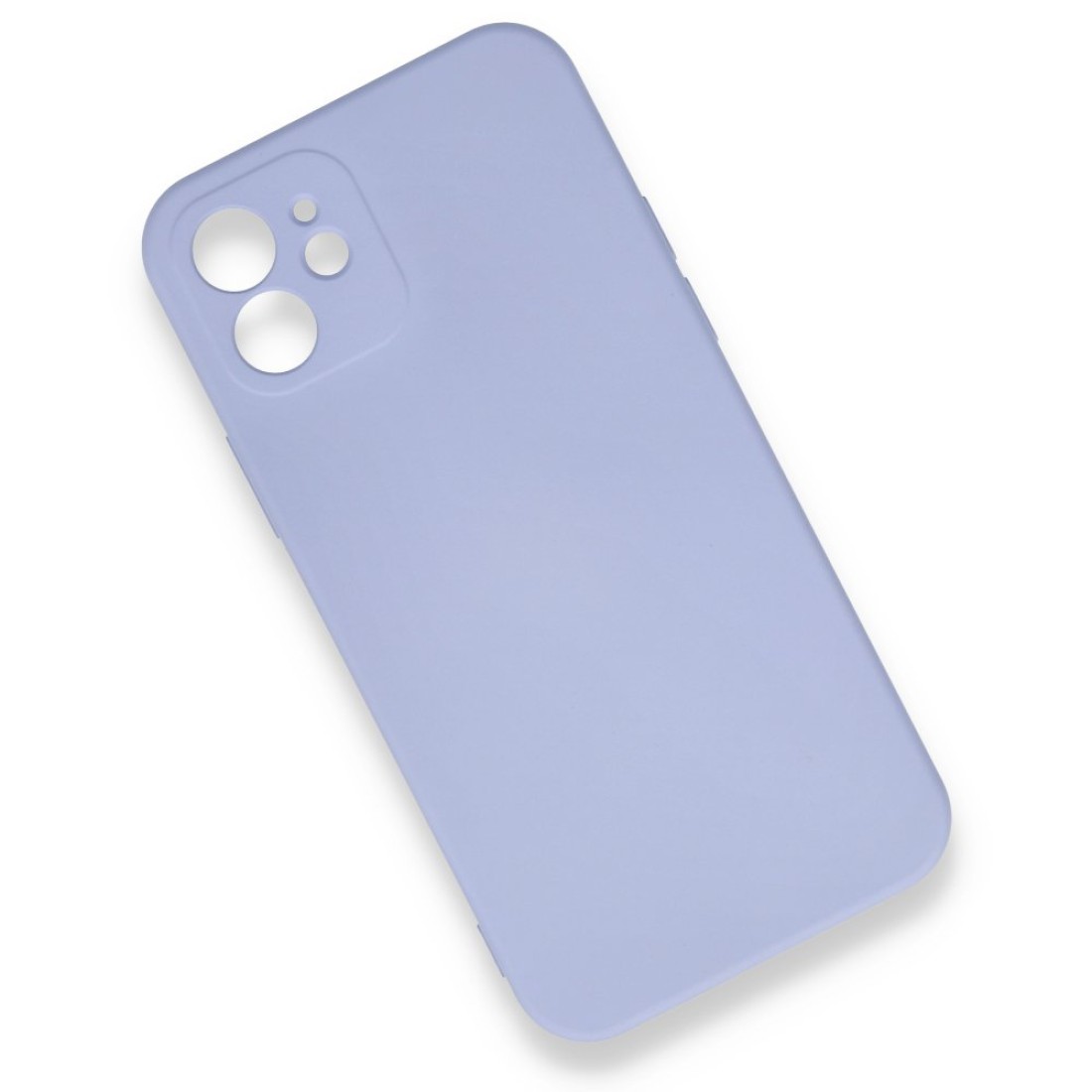  iPhone 12 Kılıf Nano içi Kadife Silikon - Lila