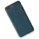 iPhone 7 Plus Kılıf Coco Deri Silikon Kapak - Mavi iPhone 7 Plus Kılıf Coco Deri Silikon Kapak - Mavi