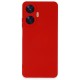  Realme C55 Kılıf Nano içi Kadife Silikon - Kırmızı