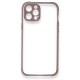  iPhone 12 Pro Kılıf Miami Şeffaf Silikon - Açık Mor
