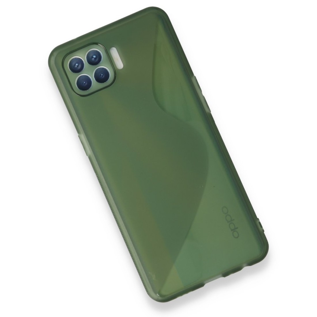  Oppo Reno 4 Lite Kılıf S Silikon - Yeşil