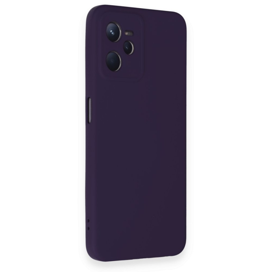  Realme C35 Kılıf Nano içi Kadife Silikon - Mor