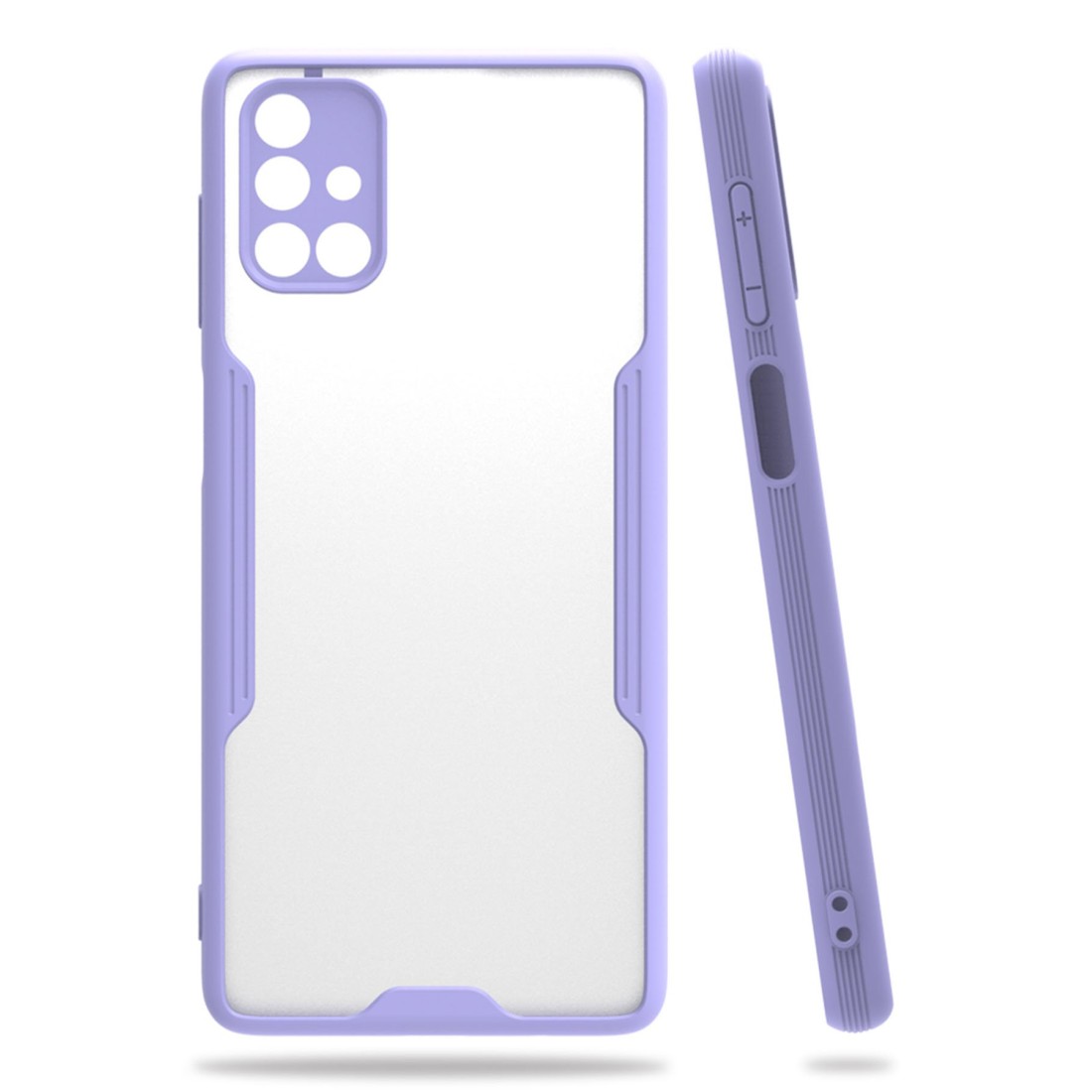  Samsung Galaxy M51 Kılıf Platin Silikon - Lila