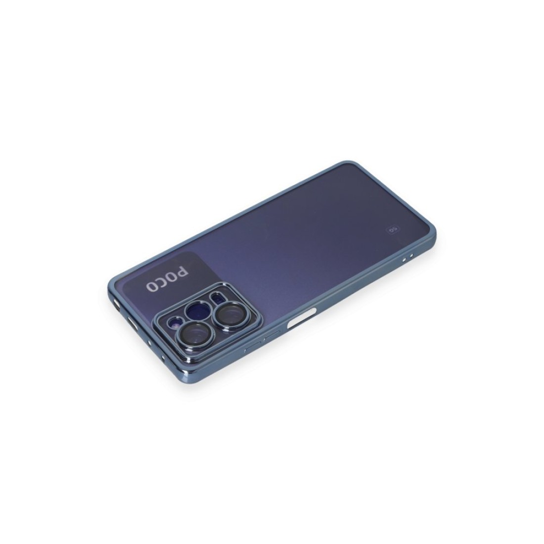  Xiaomi Poco X5 Pro 5G Kılıf Razer Lensli Silikon - Açık Mavi