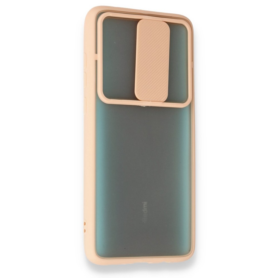 Xiaomi Redmi Note 8 Pro Kılıf Palm Buzlu Kamera Sürgülü Silikon - Pembe