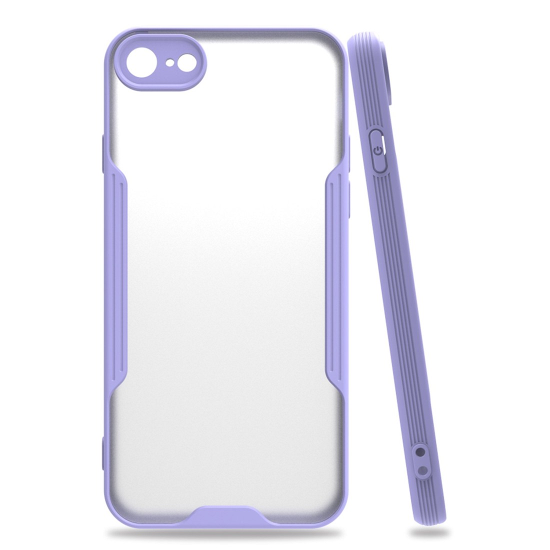  iPhone SE 2020 Kılıf Platin Silikon - Lila