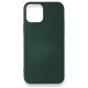  iPhone 12 Mini Kılıf First Silikon - Koyu Yeşil