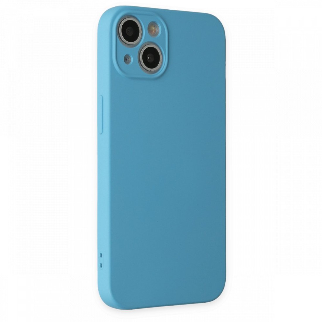 iPhone 13 Mini Kılıf Nano içi Kadife Silikon - Mavi iPhone 13 Mini Kılıf Nano içi Kadife Silikon - Mavi