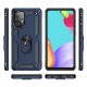  Samsung Galaxy A52 Kılıf Sofya Yüzüklü Silikon Kapak - Lacivert
