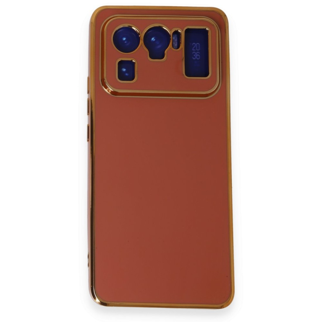  Xiaomi Mi 11 Ultra Kılıf Volet Silikon - Kırmızı
