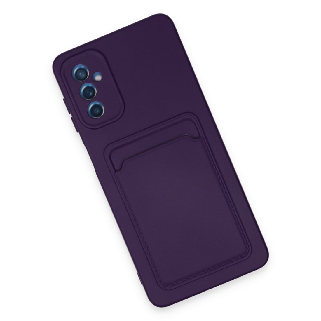 Samsung Galaxy A14 4G Kılıf Kelvin Kartvizitli Silikon - Derin Mor Samsung Galaxy A14 4G Kılıf Kelvin Kartvizitli Silikon - Derin Mor