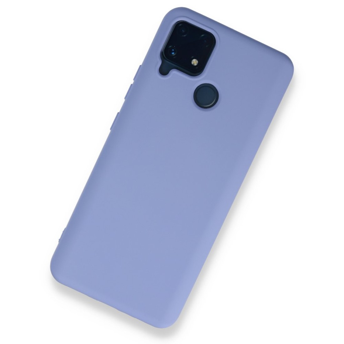  Realme C25 Kılıf Nano içi Kadife Silikon - Lila