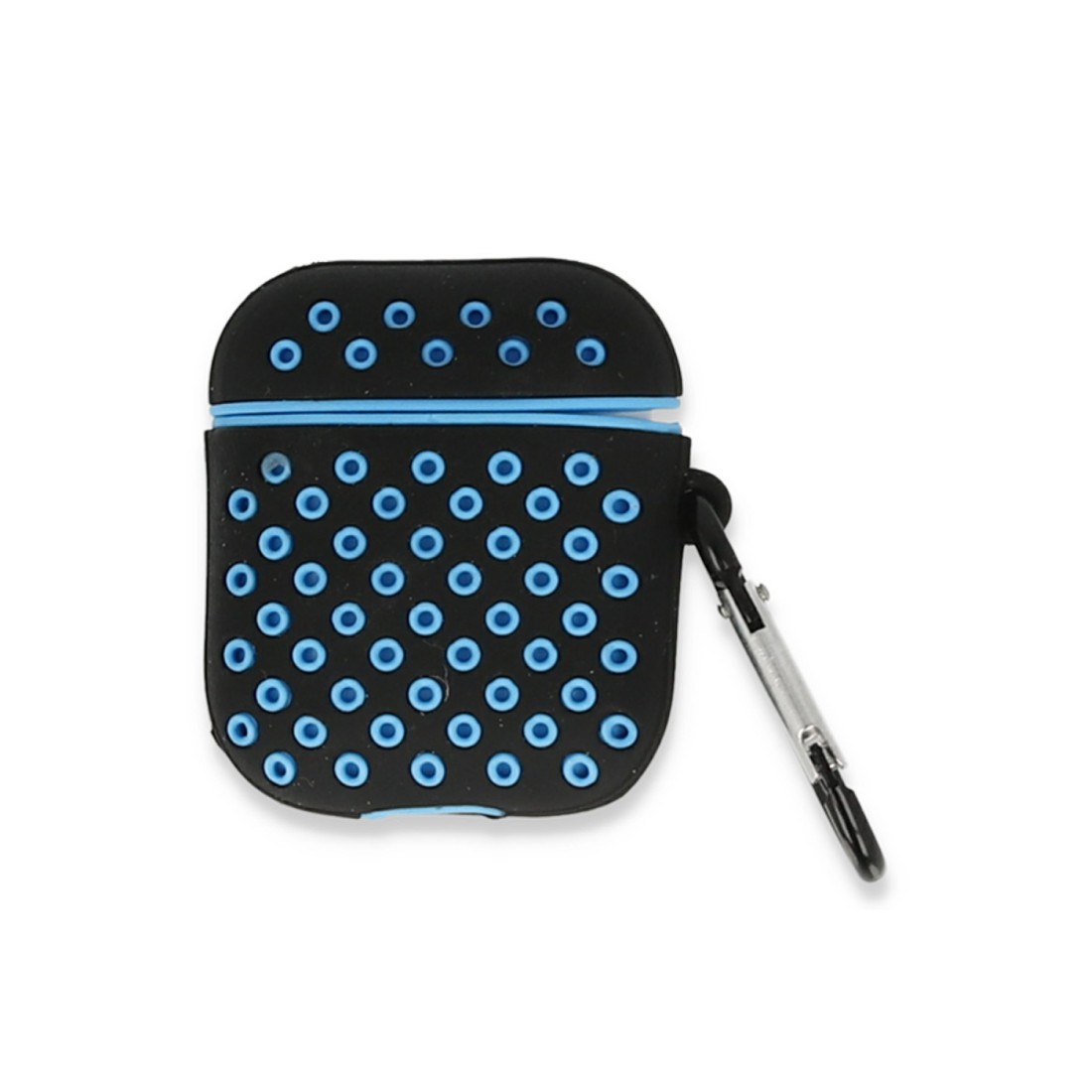 Airpods 2 (2.nesil) Spor Delikli Kılıf - Siyah-Mavi Airpods 2 (2.nesil) Spor Delikli Kılıf - Siyah-Mavi