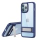  iPhone 12 Pro Kılıf Rolet Stand Kapak - Lacivert