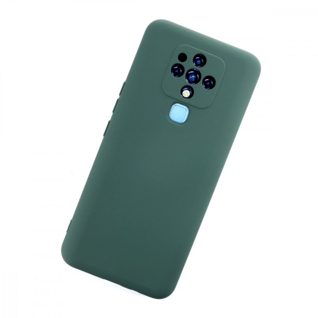  Tecno Camon 16 Kılıf Nano içi Kadife Silikon - Koyu Yeşil