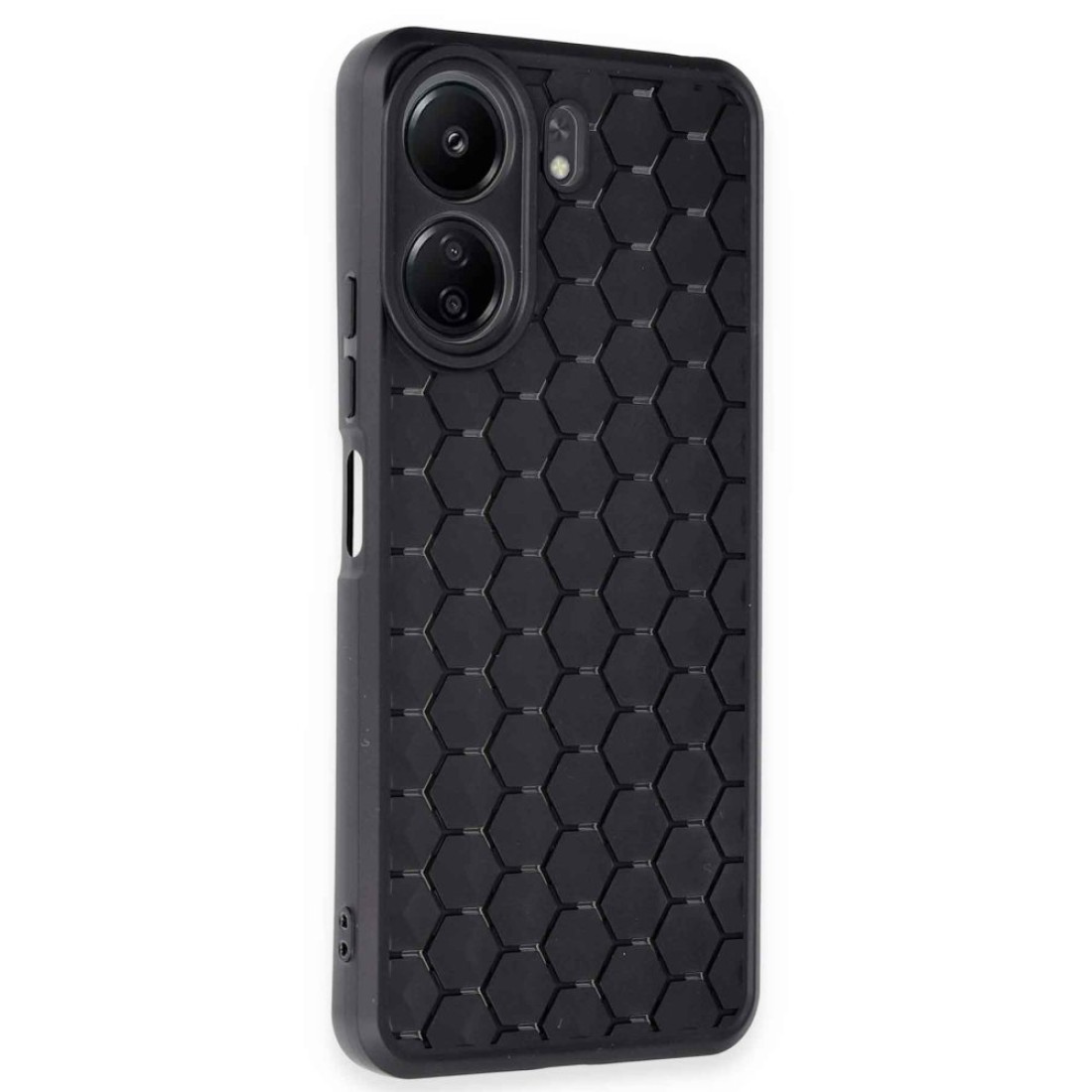  Xiaomi Redmi 13C Kılıf Petek Silikon Kapak - Siyah