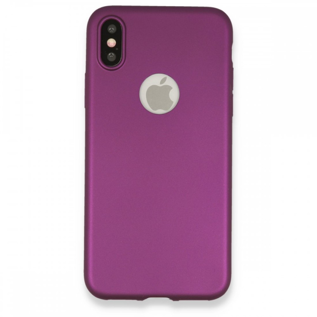  iPhone X Kılıf First Silikon - Mürdüm