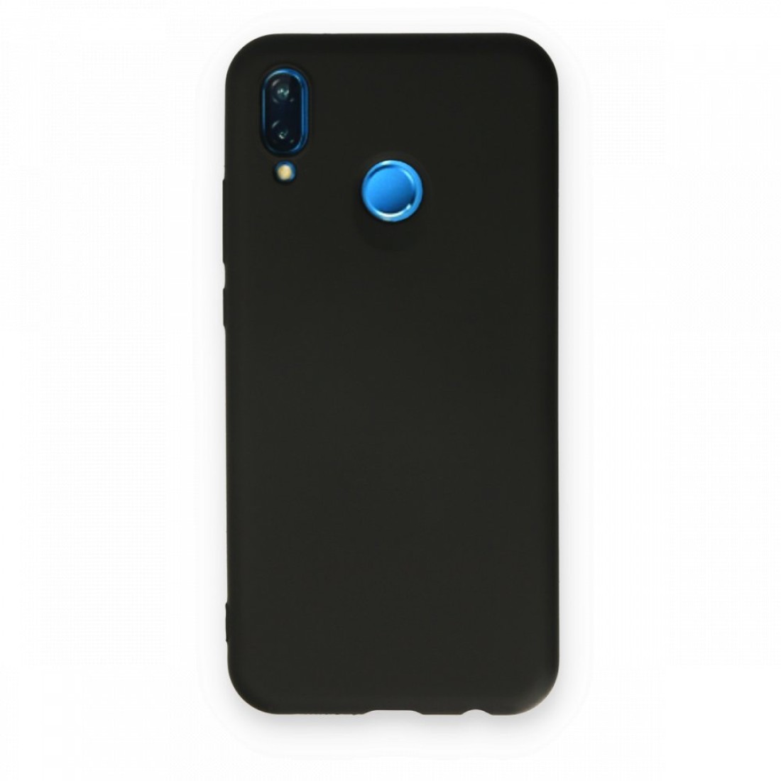  Huawei P20 Lite Kılıf Nano içi Kadife Silikon - Siyah