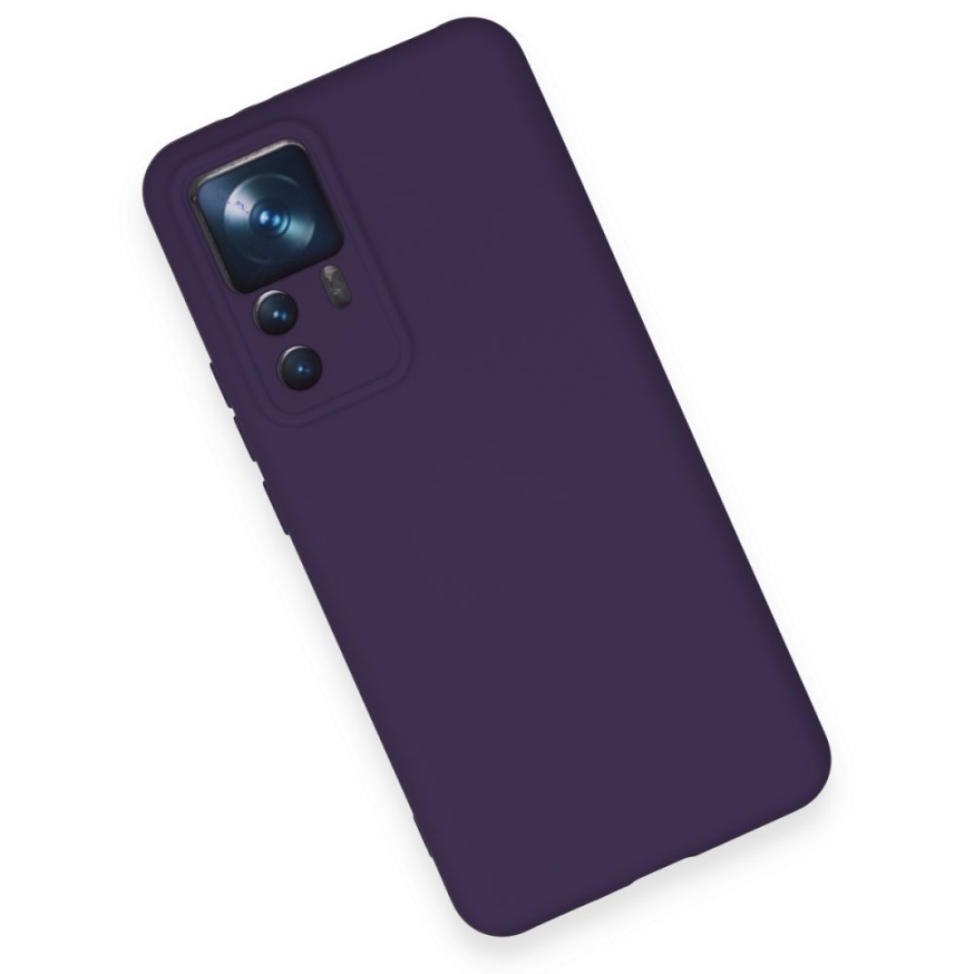  Xiaomi Mi 12T Pro Kılıf Nano içi Kadife Silikon - Mor