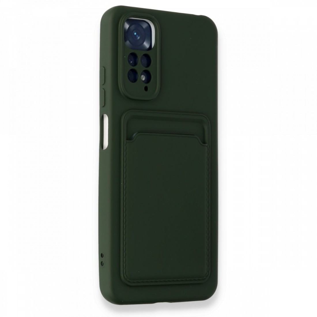 Xiaomi Redmi Note 11 Kılıf Kelvin Kartvizitli Silikon - Koyu Yeşil Xiaomi Redmi Note 11 Kılıf Kelvin Kartvizitli Silikon - Koyu Yeşil