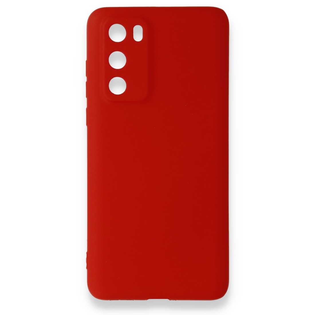  Huawei P40 Kılıf First Silikon - Kırmızı