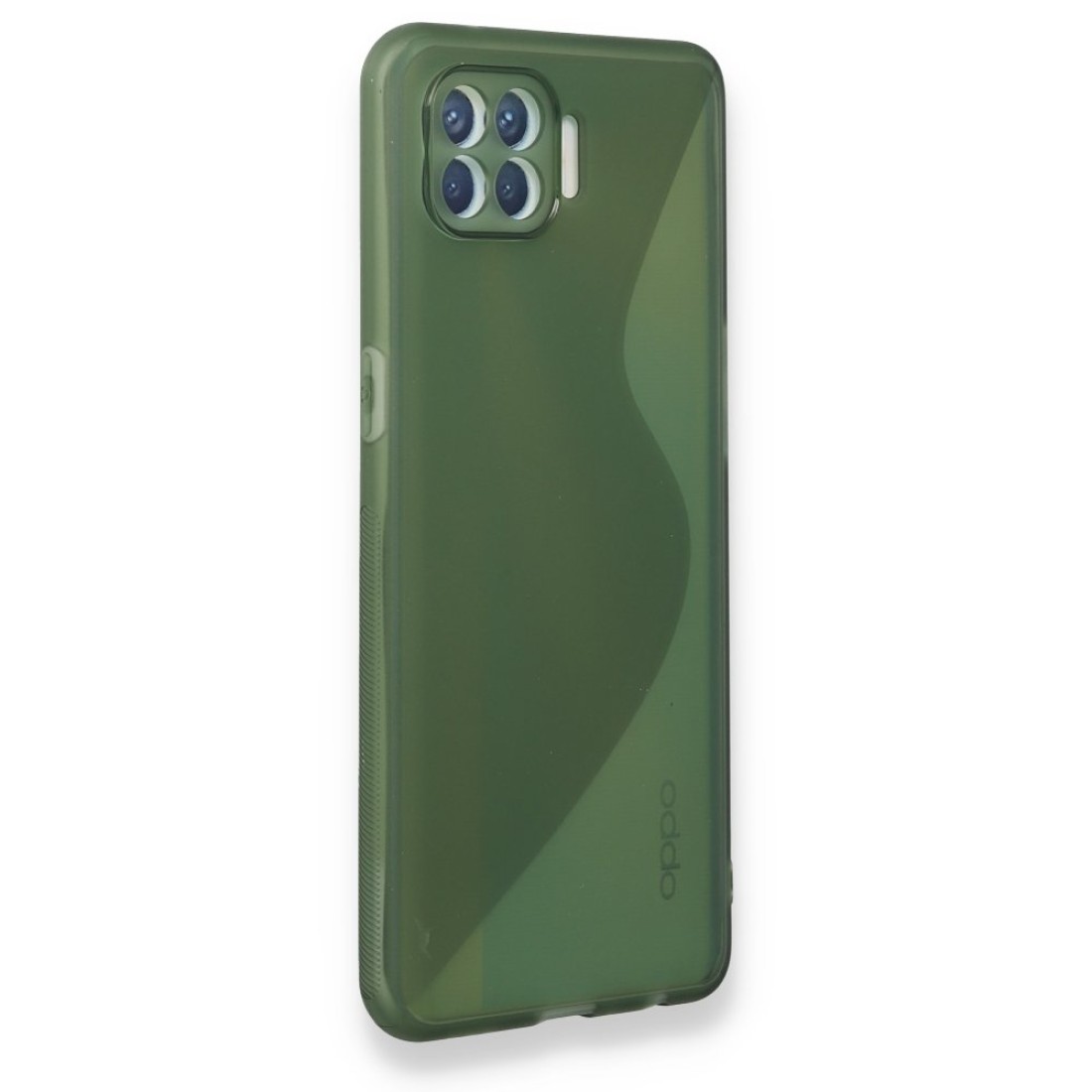  Oppo Reno 4 Lite Kılıf S Silikon - Yeşil