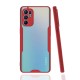 Oppo Reno 6 Kılıf Platin Silikon - Kırmızı Oppo Reno 6 Kılıf Platin Silikon - Kırmızı