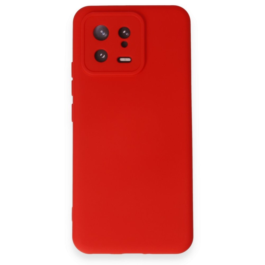  Xiaomi Mi 13 Kılıf Nano içi Kadife Silikon - Kırmızı