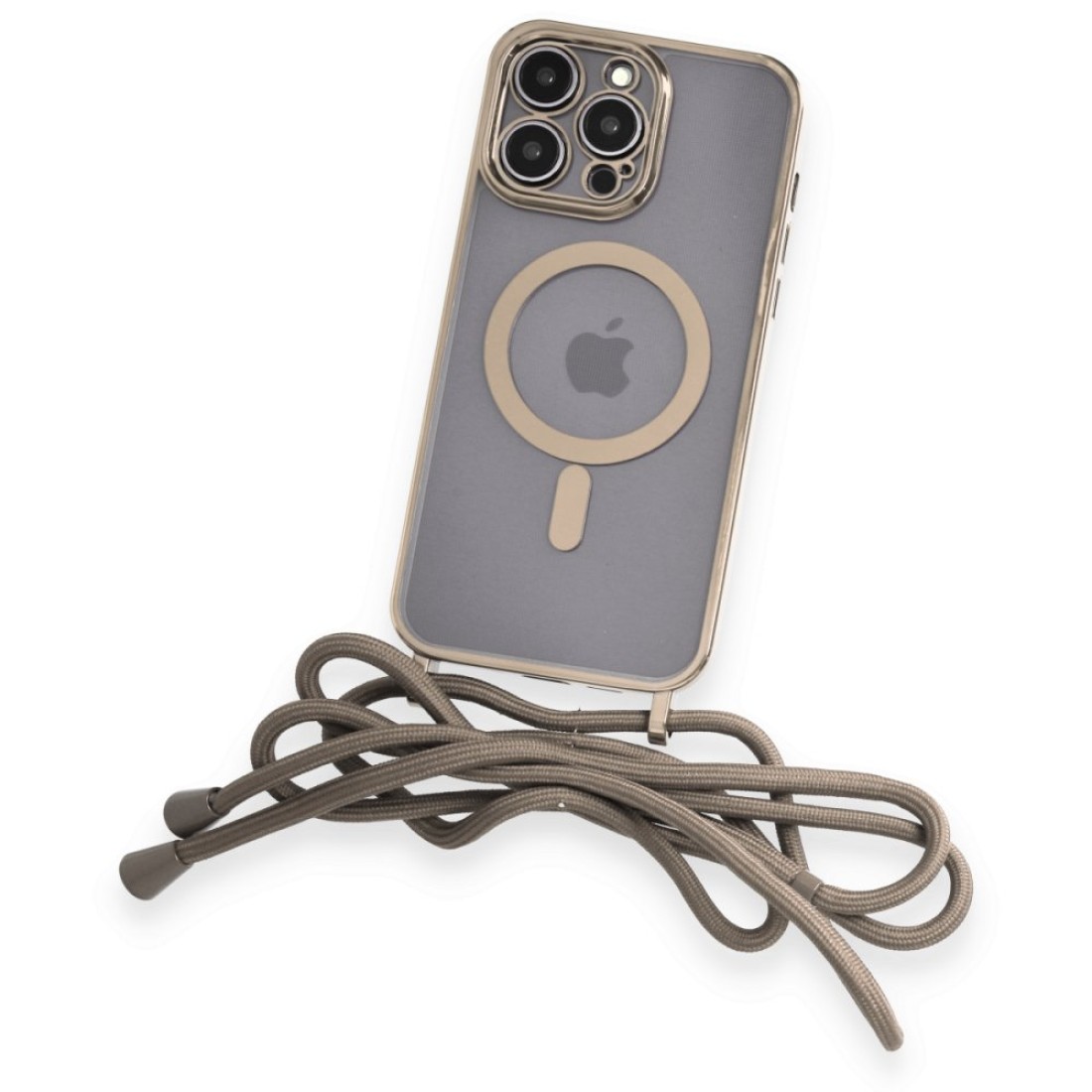 iPhone 14 Pro Kılıf Divo Lazer Askılı Magsafe Kapak - Gold iPhone 14 Pro Kılıf Divo Lazer Askılı Magsafe Kapak - Gold