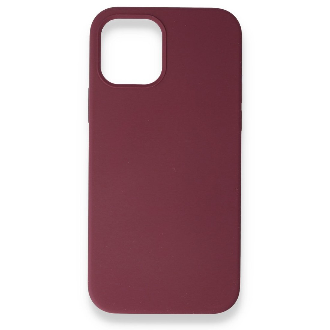  iPhone 12 Mini Kılıf Magneticsafe Lansman Silikon Kapak - Mürdüm