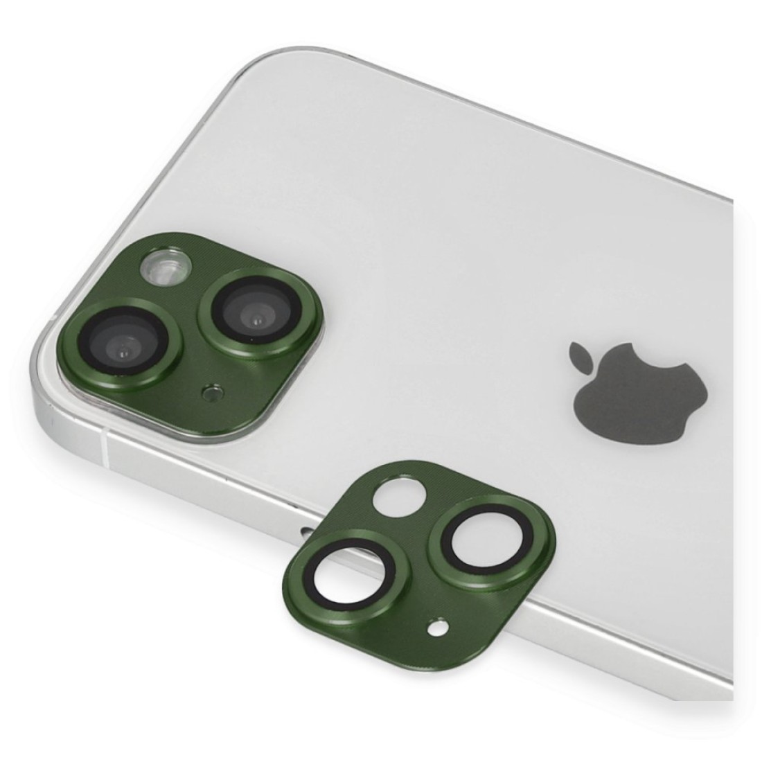  iPhone 13 Mini Pers Alüminyum Kamera Lens - Yeşil