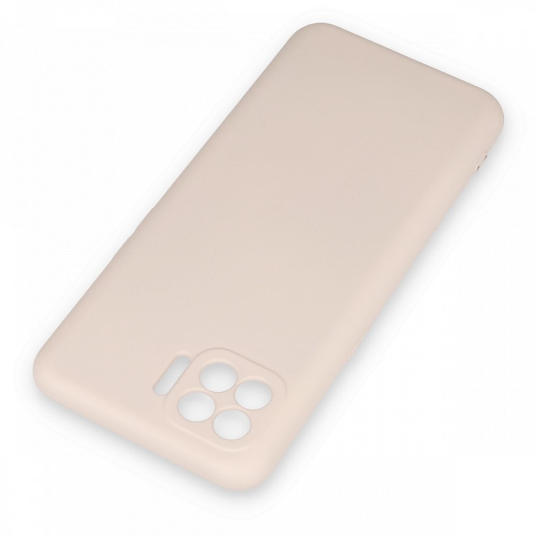 Oppo Reno 4 Lite Kılıf Nano içi Kadife Silikon - Pudra Oppo Reno 4 Lite Kılıf Nano içi Kadife Silikon - Pudra