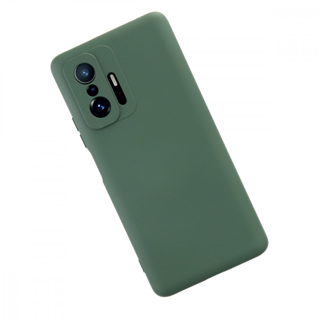  Xiaomi Mi 11T Kılıf Nano içi Kadife Silikon - Koyu Yeşil