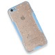  iPhone 6 Kılıf Platin Simli Silikon - Mavi