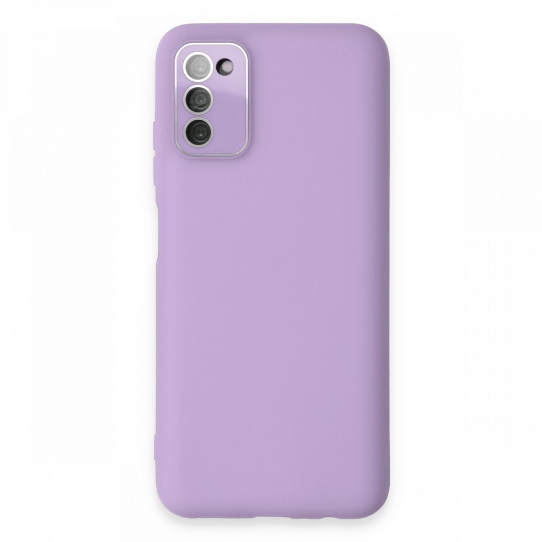  Samsung Galaxy A03S Kılıf Lansman Glass Kapak - Lila