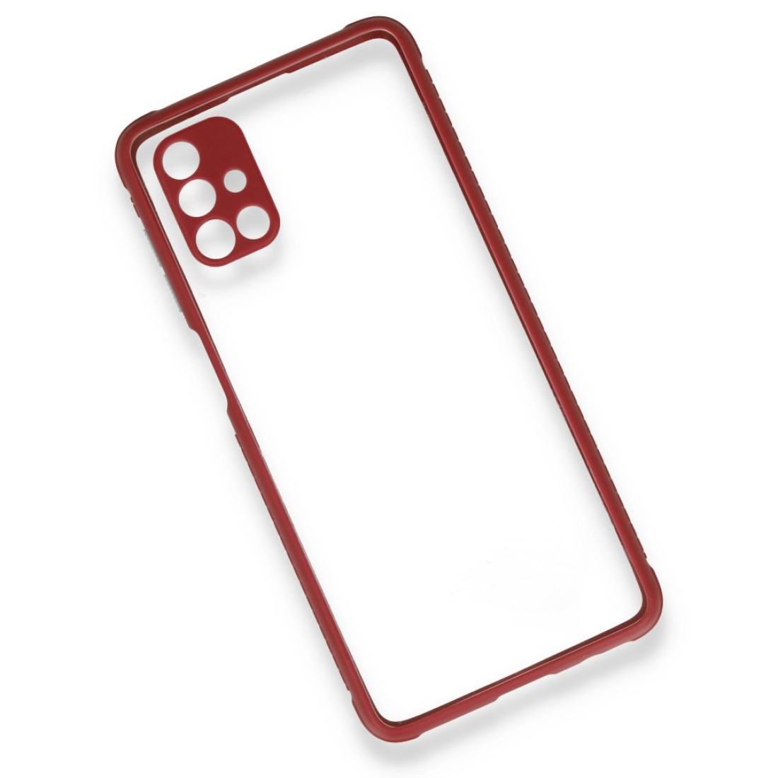Samsung Galaxy M51 Kılıf Miami Şeffaf Silikon - Fuşya Samsung Galaxy M51 Kılıf Miami Şeffaf Silikon - Fuşya