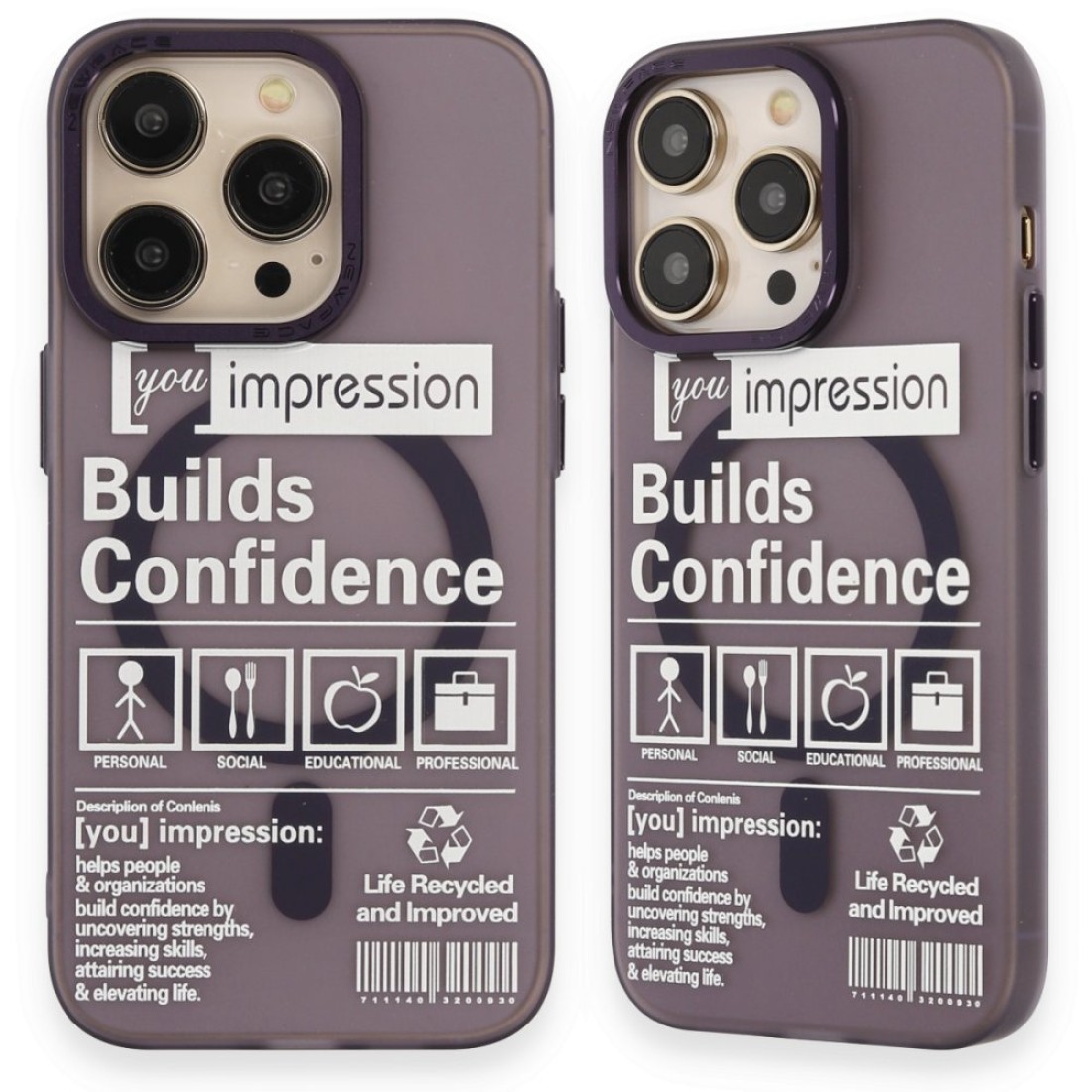  iPhone 14 Pro Kılıf Apollo Magneticsafe Desenli Kapak - Apollo Mor - 6