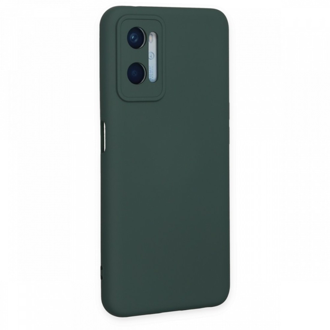 Oppo A96 Kılıf Nano içi Kadife Silikon - Koyu Yeşil Oppo A96 Kılıf Nano içi Kadife Silikon - Koyu Yeşil