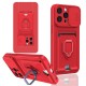 iPhone 15 Pro Max Kılıf Zuma Kartvizitli Yüzüklü Silikon - Kırmızı iPhone 15 Pro Max Kılıf Zuma Kartvizitli Yüzüklü Silikon - Kırmızı
