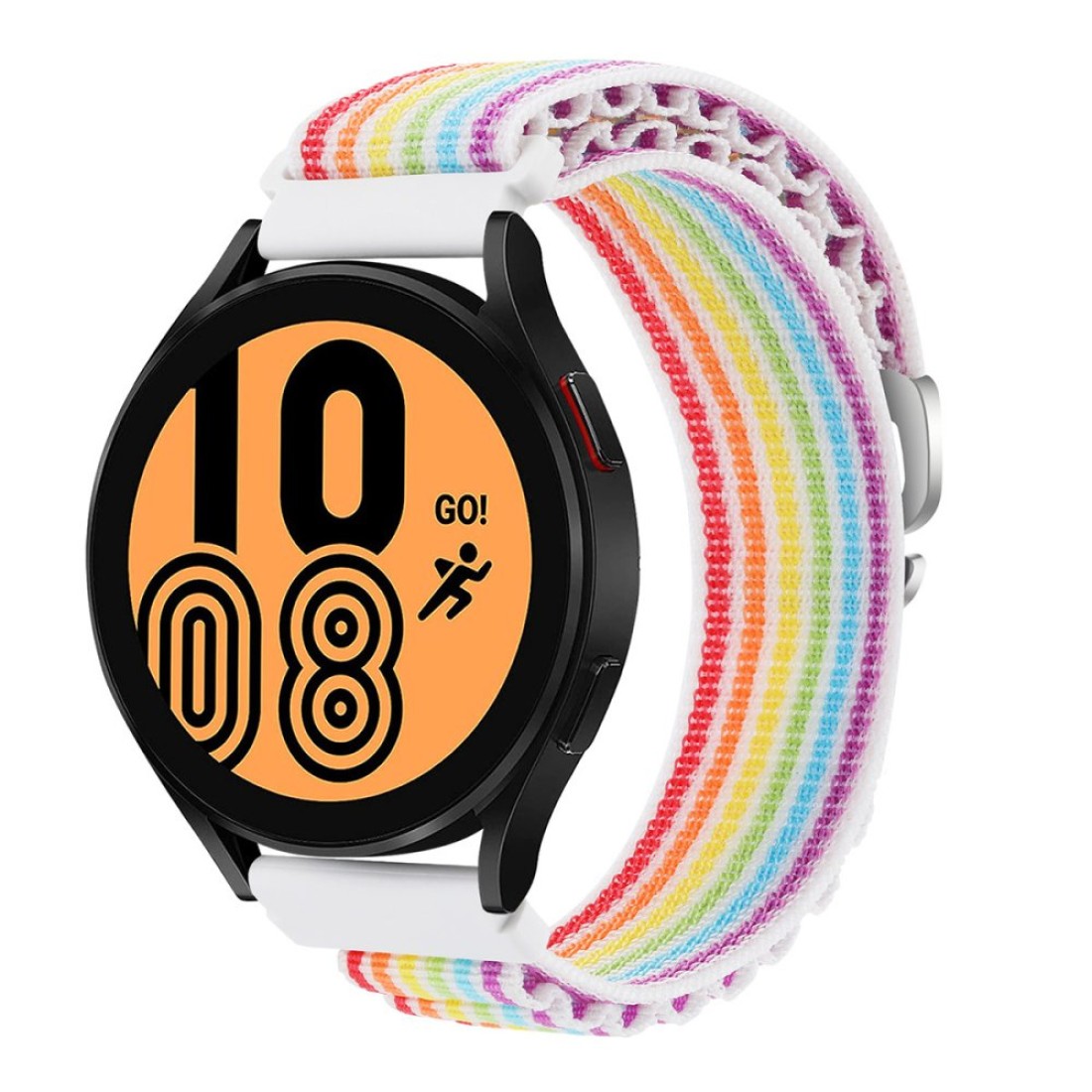  GT4 46mm 22mm KR410 Kumaş Kordon - Gökkuşağı