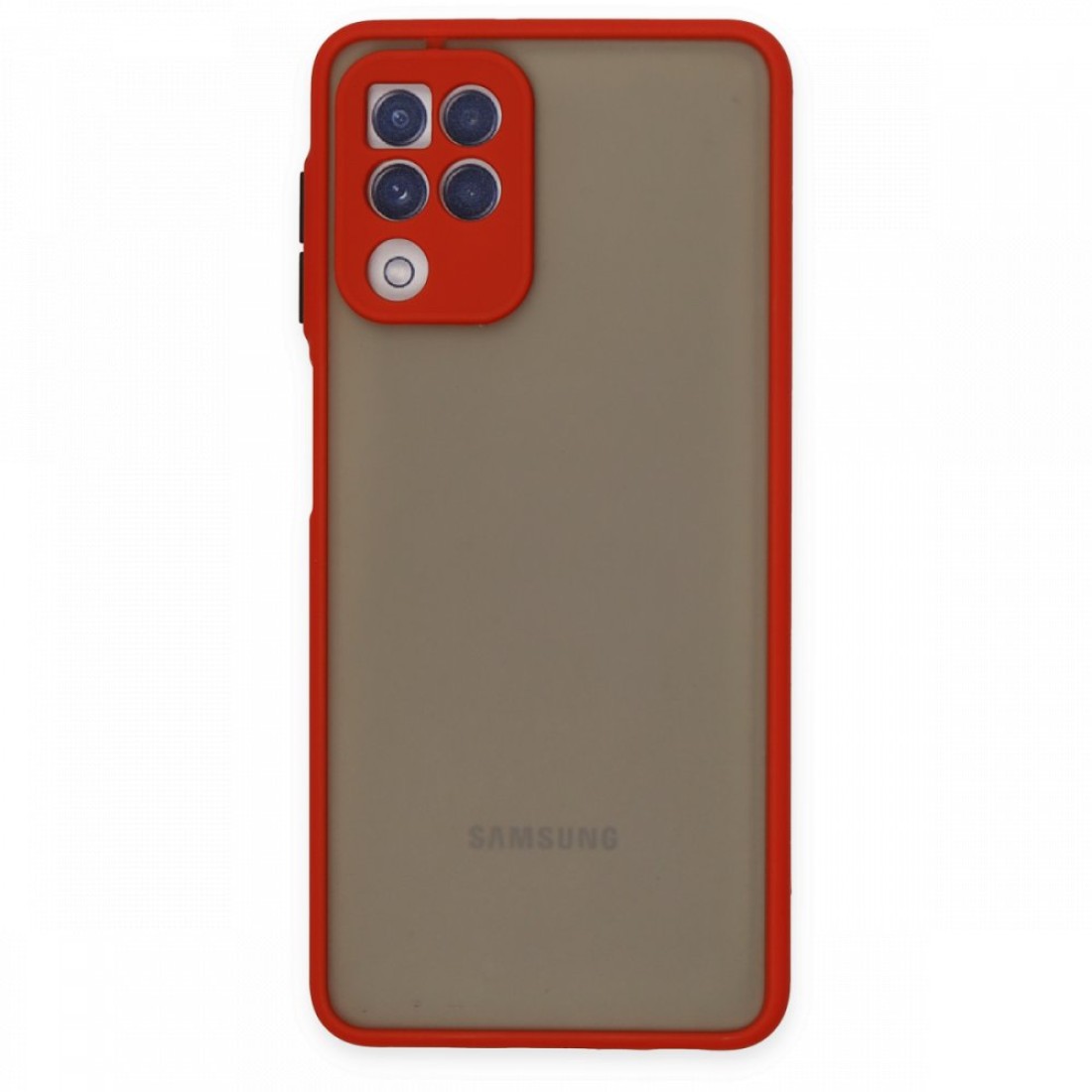  Samsung Galaxy M32 Kılıf Montreal Silikon Kapak - Kırmızı