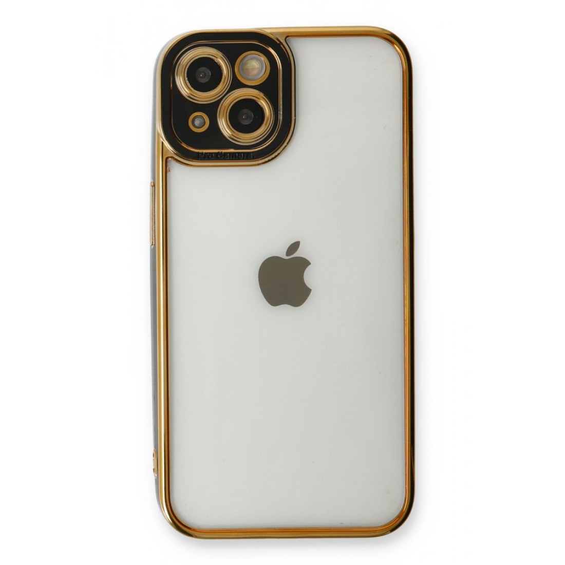  iPhone 13 Kılıf Liva Lens Silikon - Siyah