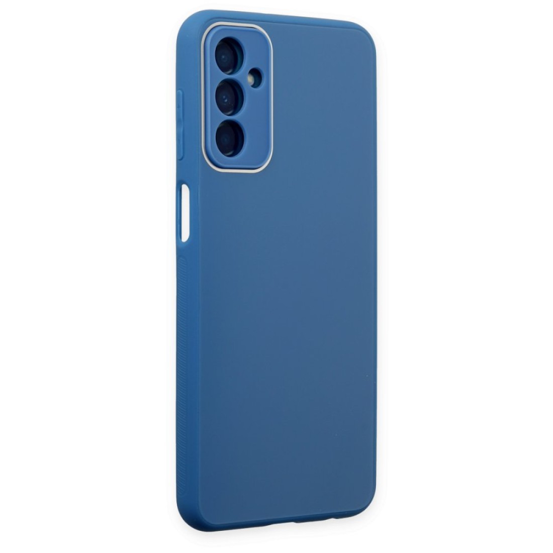 Samsung Galaxy M13 Kılıf Glass Kapak - Mavi Samsung Galaxy M13 Kılıf Glass Kapak - Mavi